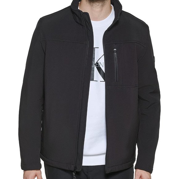 Calvin Klein Other - ❌SOLD❌Calvin Klein Windbreaker Water Resistant Zip Up Black Jacket Size XL
